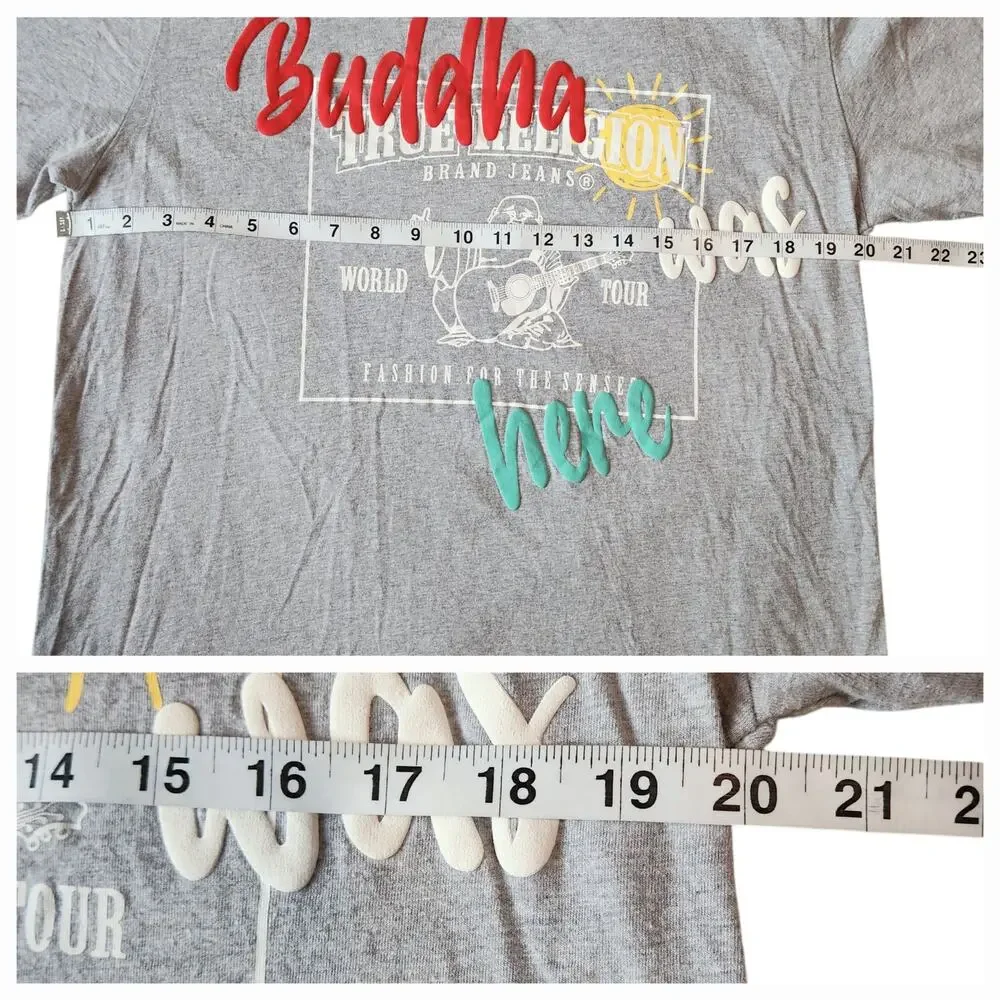 True Religion T-shirt Buddha Was Here Size XL